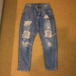 Topshop ripped boyfriend jeans